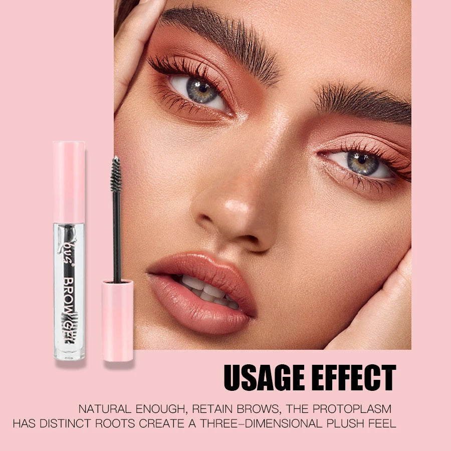Long-Lasting Waterproof Transparent Eyebrow Gel - Natural Styling Cream for Flawless Makeup
