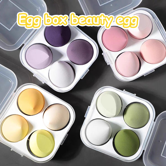Achieve Flawless Skin with Our 4-Piece Ultra-Soft Beauty Blender Set – Perfect for Foundation & Powder Application!