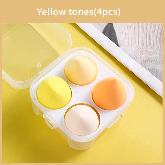 Achieve Flawless Skin with Our 4-Piece Ultra-Soft Beauty Blender Set – Perfect for Foundation & Powder Application!